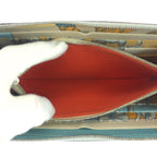 Hermes Azap Silk'in Long Light Blue Silver Veau Epsom Wallet — view 7
