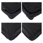Prada Tessuto Triangle Logo Black Silver Nylon Shoulder Bag — view 3