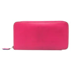 Hermes Azat Plomb Silk'in Pink Rose Tyrian Silver Veau Epsom Wallet