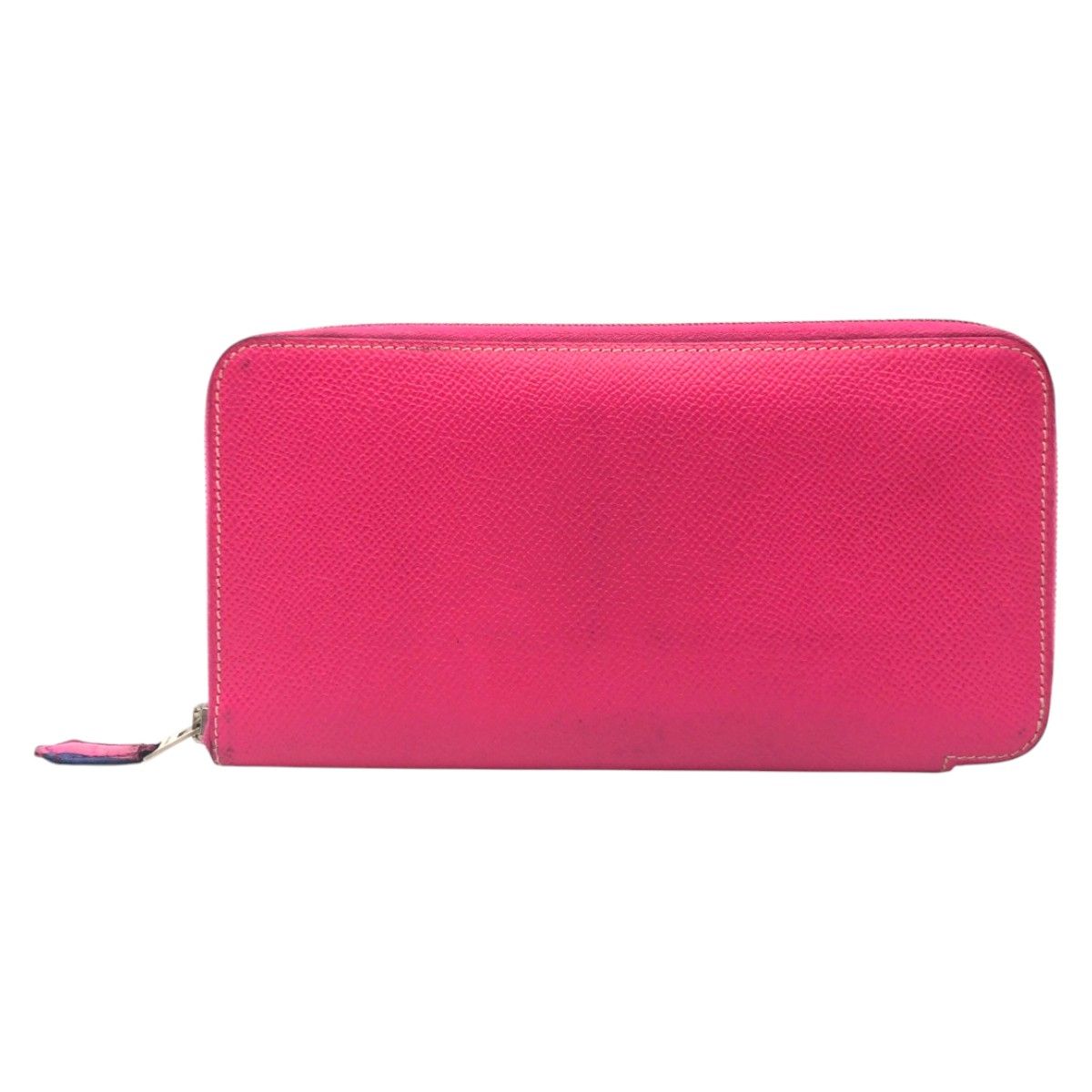 Hermes Azat Plomb Silk'in Pink Rose Tyrian Silver Veau Epsom Wallet