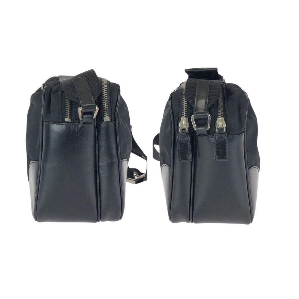 Prada Tessuto Black Nylon Leather Camera Bag — view 8