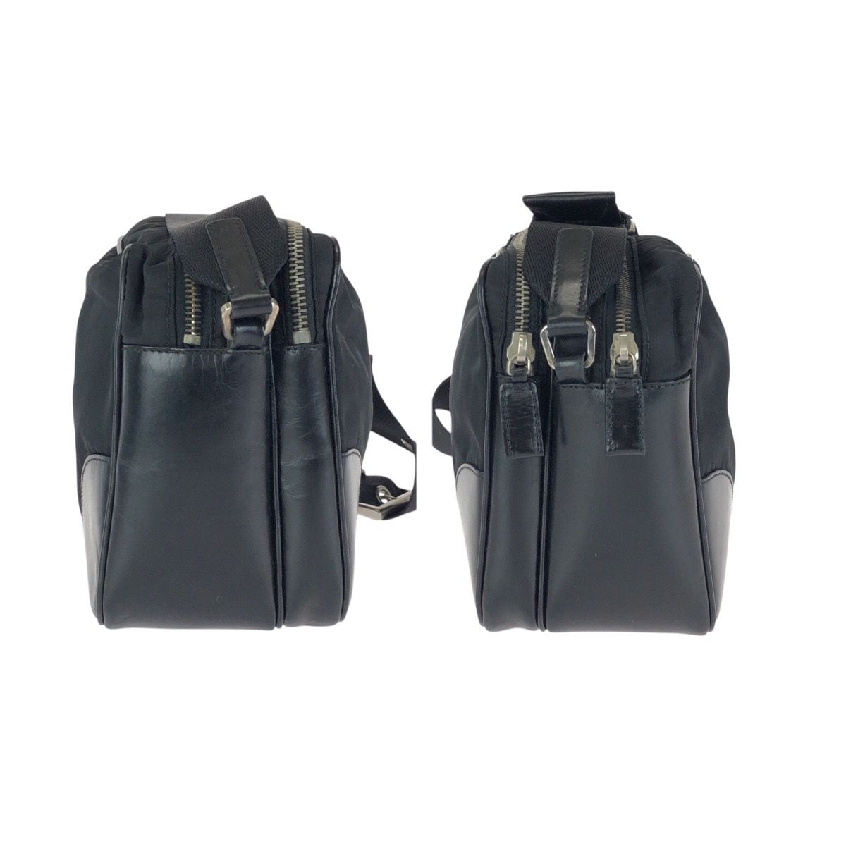 Prada Tessuto Black Nylon Leather Camera Bag — view 8