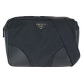 Prada Tessuto Black Nylon Leather Camera Bag