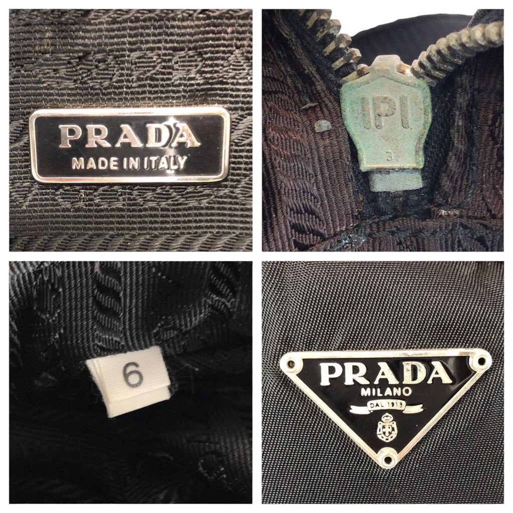 Prada Tessuto Black Nylon Leather Camera Bag — view 4