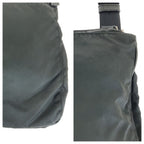 Prada Tessuto Black Silver Nylon Shoulder Bag — view 5