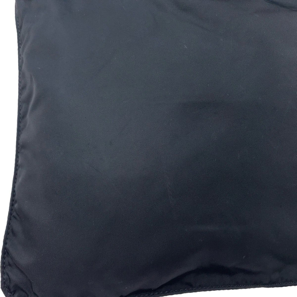Prada Tessuto Black Silver Nylon Shoulder Bag Pochette — view 6