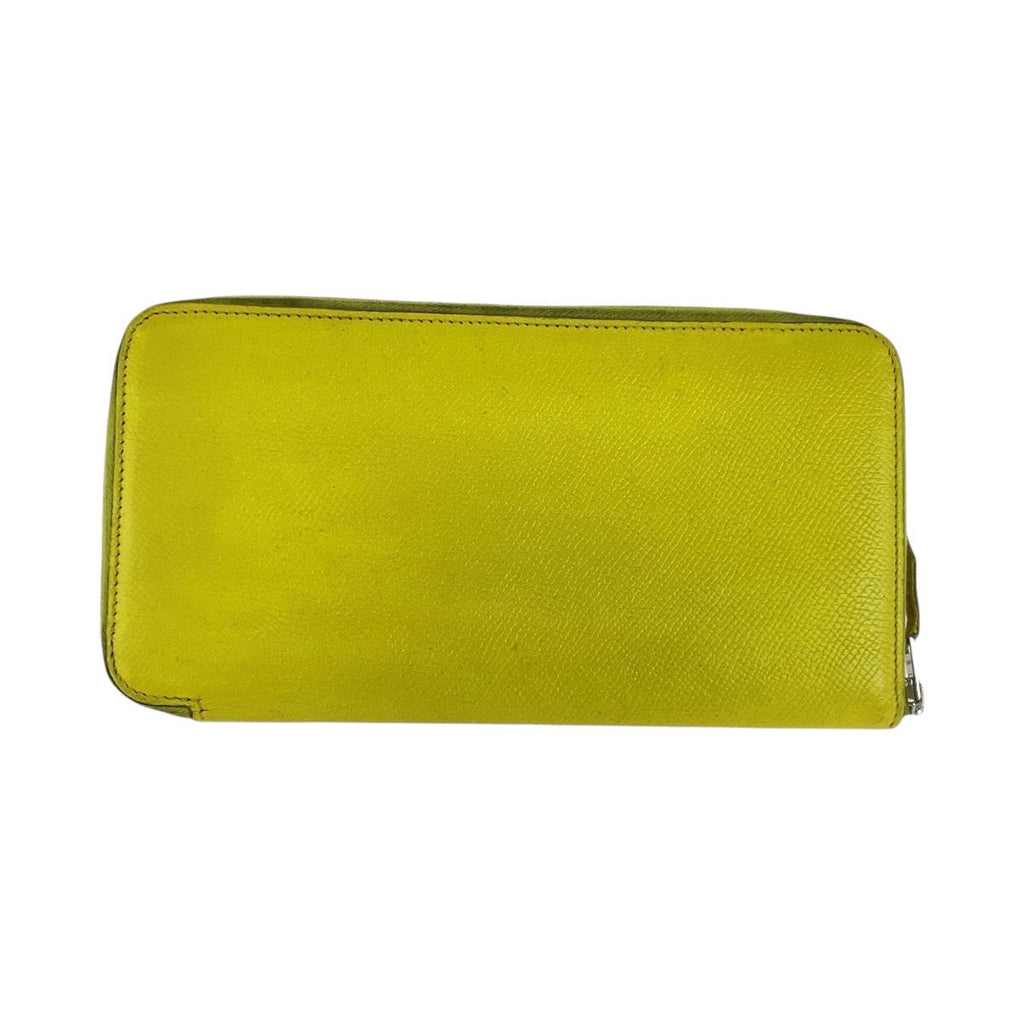 Hermes Azat Plomb Silk'in Light Yellow Veau Epsom Wallet — view 2