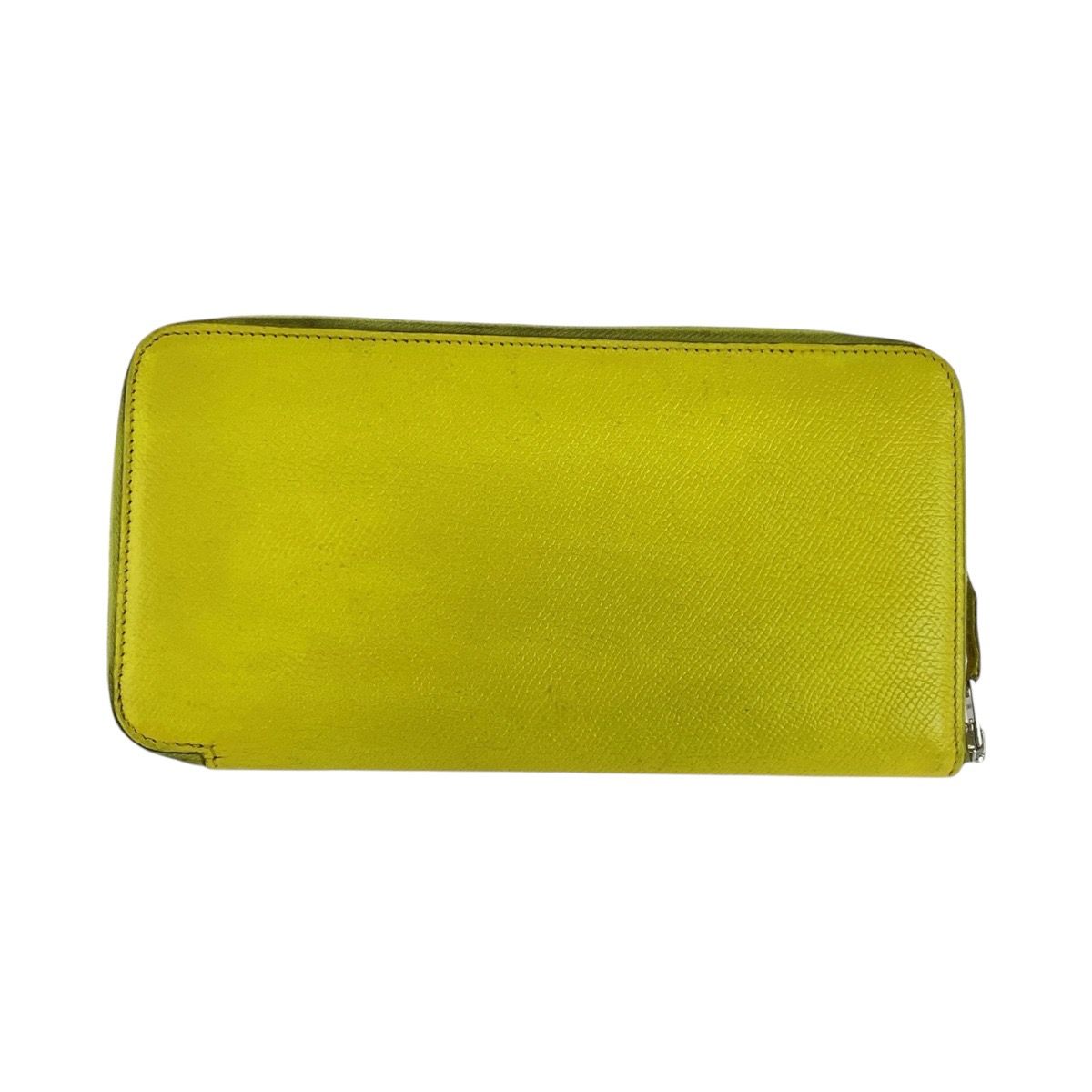 Hermes Azat Plomb Silk'in Light Yellow Veau Epsom Wallet — view 2