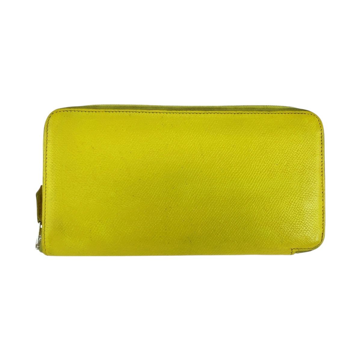 Hermes Azat Plomb Silk'in Light Yellow Veau Epsom Wallet