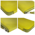 Hermes Azat Plomb Silk'in Light Yellow Veau Epsom Wallet — view 3