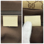 Gucci Beige Ivory Silver GG Canvas Crossbody Shoulder Bag — view 4