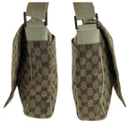 Gucci Beige Ivory Silver GG Canvas Crossbody Shoulder Bag — view 8