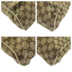 Gucci Beige Ivory Silver GG Canvas Crossbody Shoulder Bag — view 3