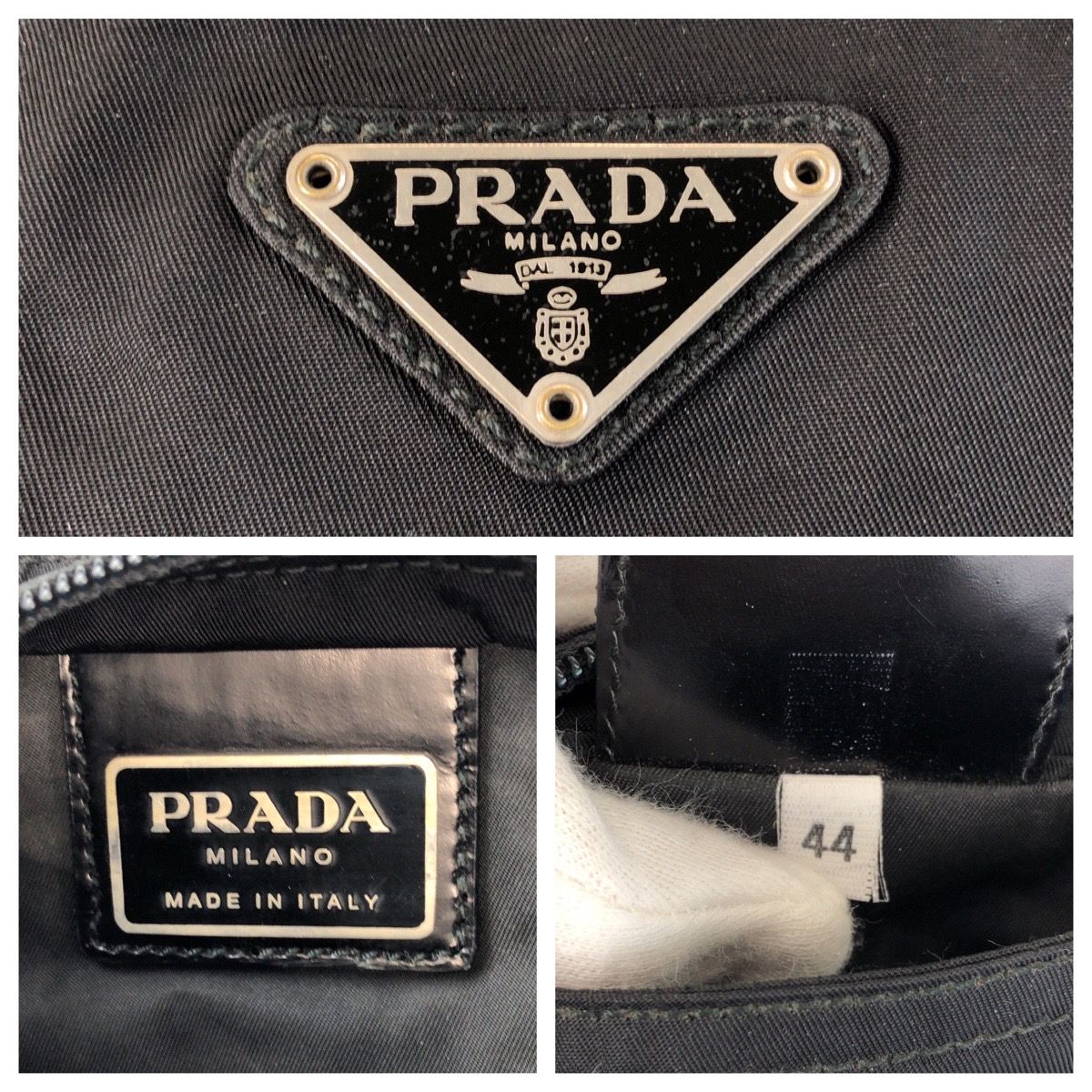 Prada Tessuto Black Nylon Shoulder Bag — view 4