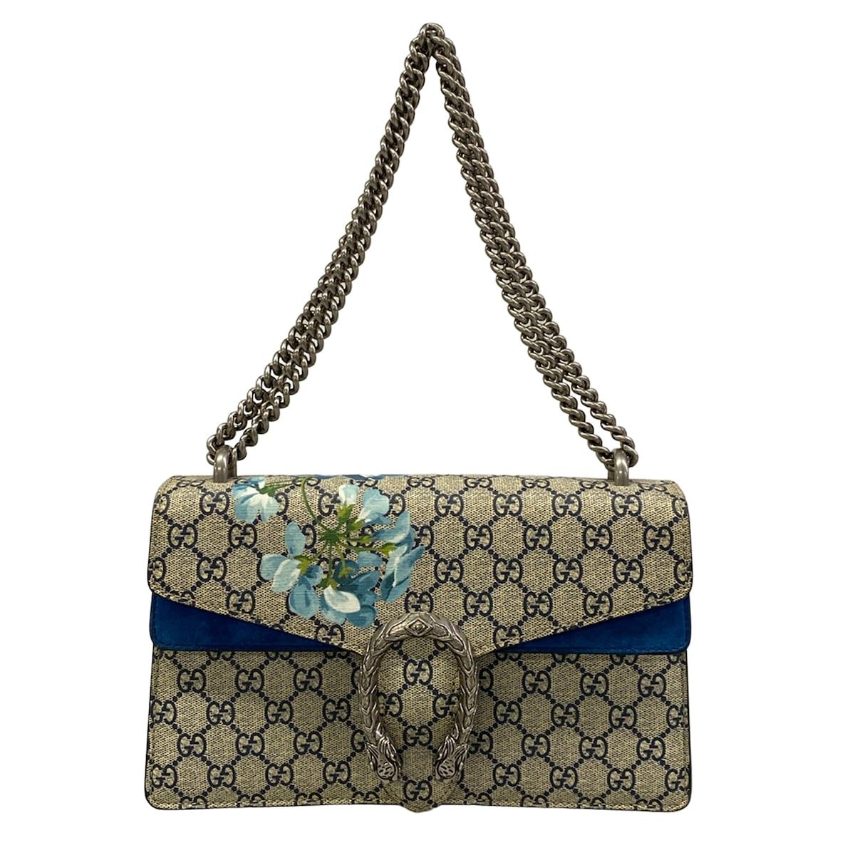 Gucci Shoulder Bag Dionysus Beige Light Blue