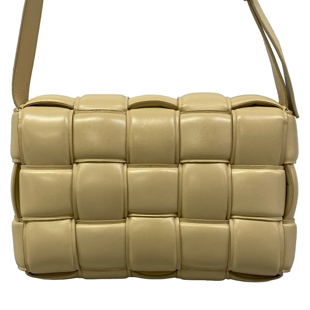 Bottega Veneta Shoulder Bag Padded Cassette Beige Leather — view 3