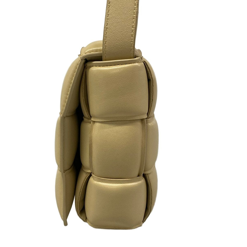 Bottega Veneta Shoulder Bag Padded Cassette Beige Leather — view 4