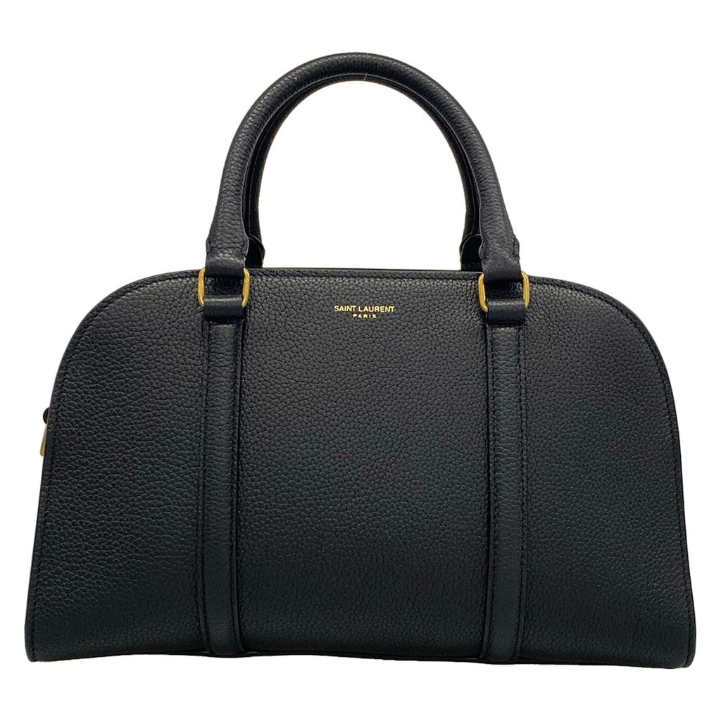 Saint Laurent Paris Handbag Duffle Rock Baby Black Leather