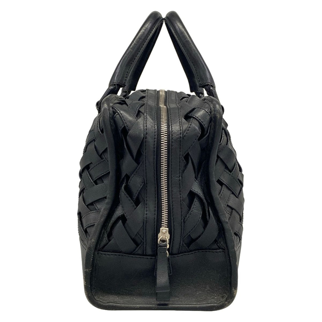 Loewe Handbag Amazona 36 Black Braided Leather — view 2