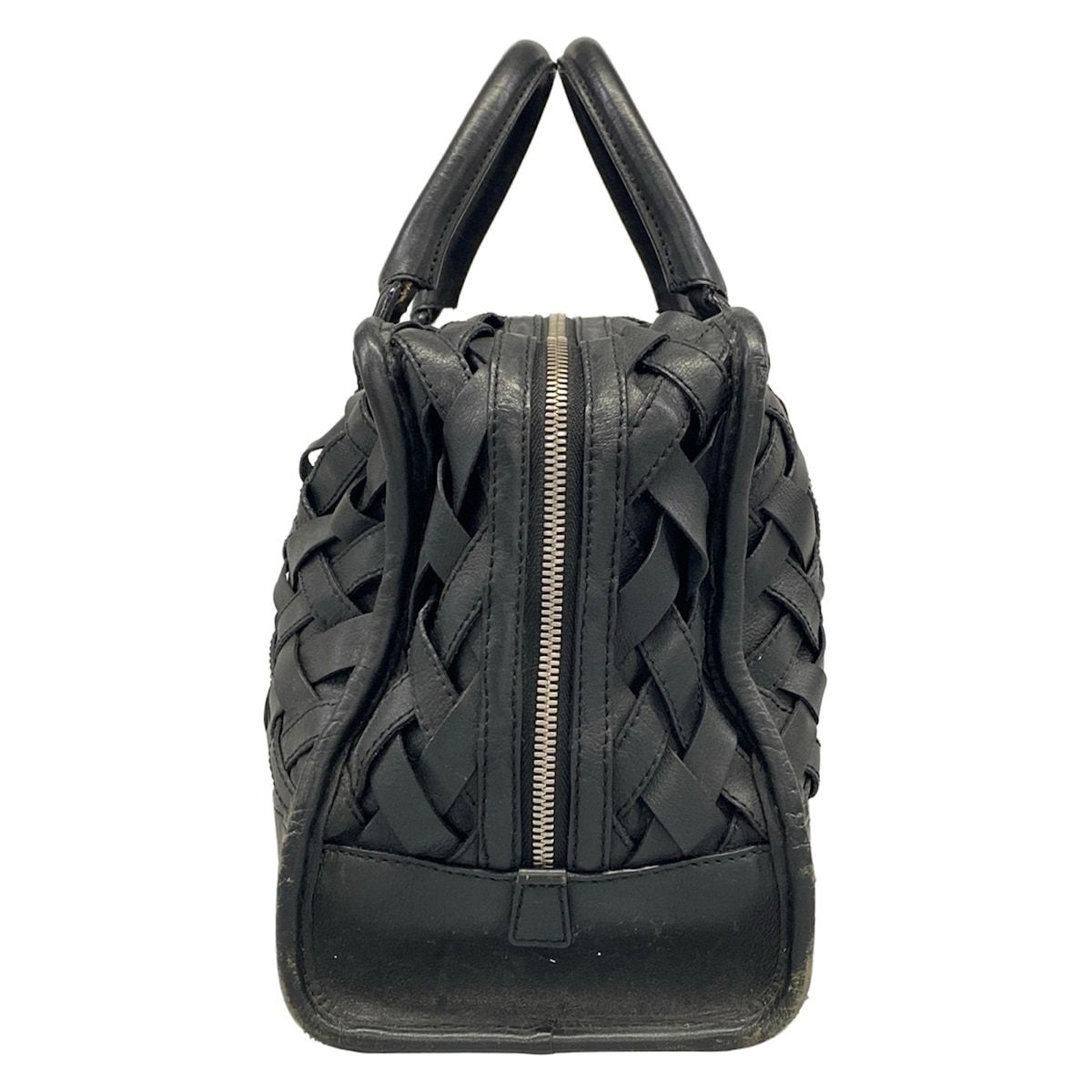 Loewe Handbag Amazona 36 Black Braided Leather — view 4