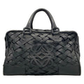 Loewe Handbag Amazona 36 Black Braided Leather
