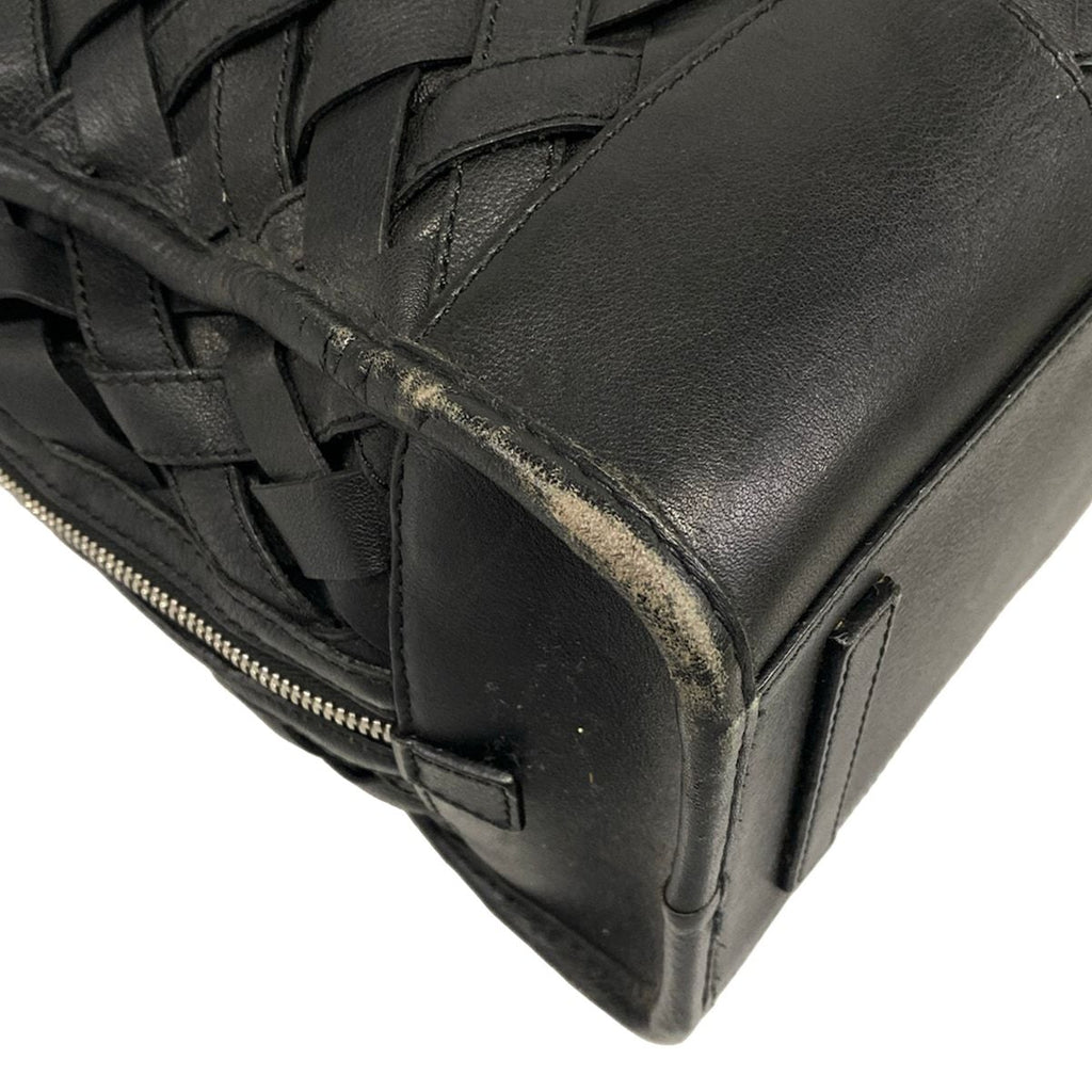 Loewe Handbag Amazona 36 Black Braided Leather — view 6