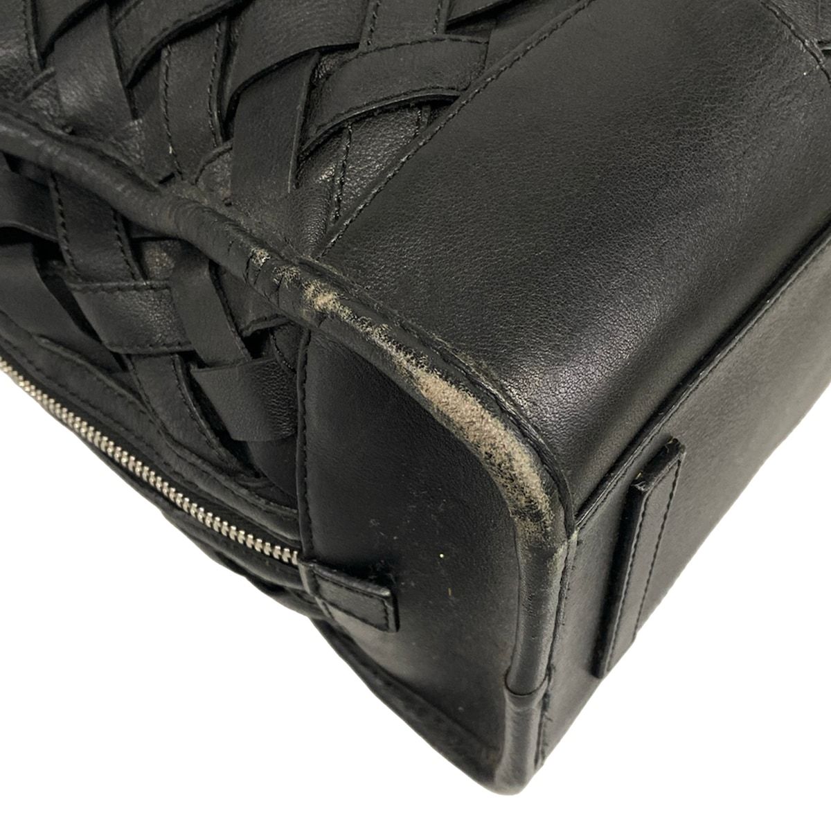 Loewe Handbag Amazona 36 Black Braided Leather — view 6