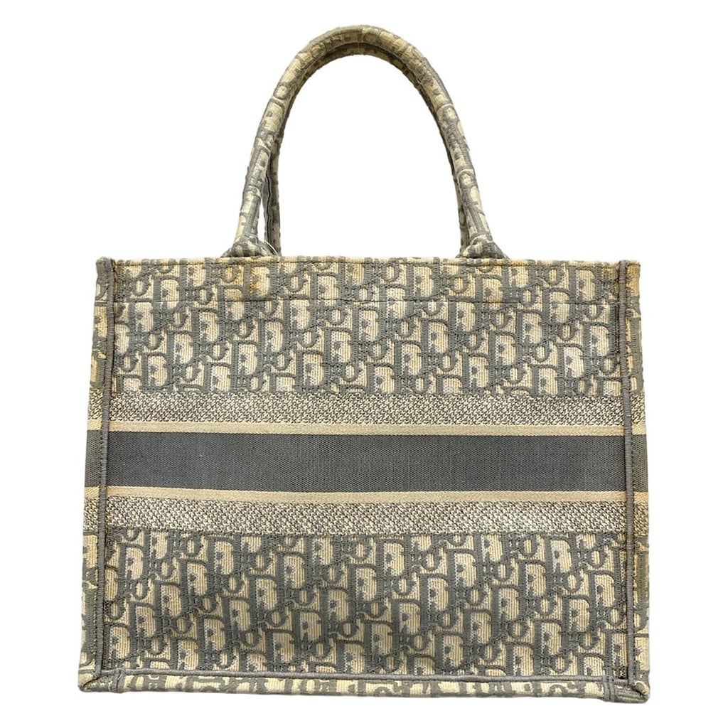 Dior Tote Bag Book Medium Vintage Small Ivory Gray — view 3