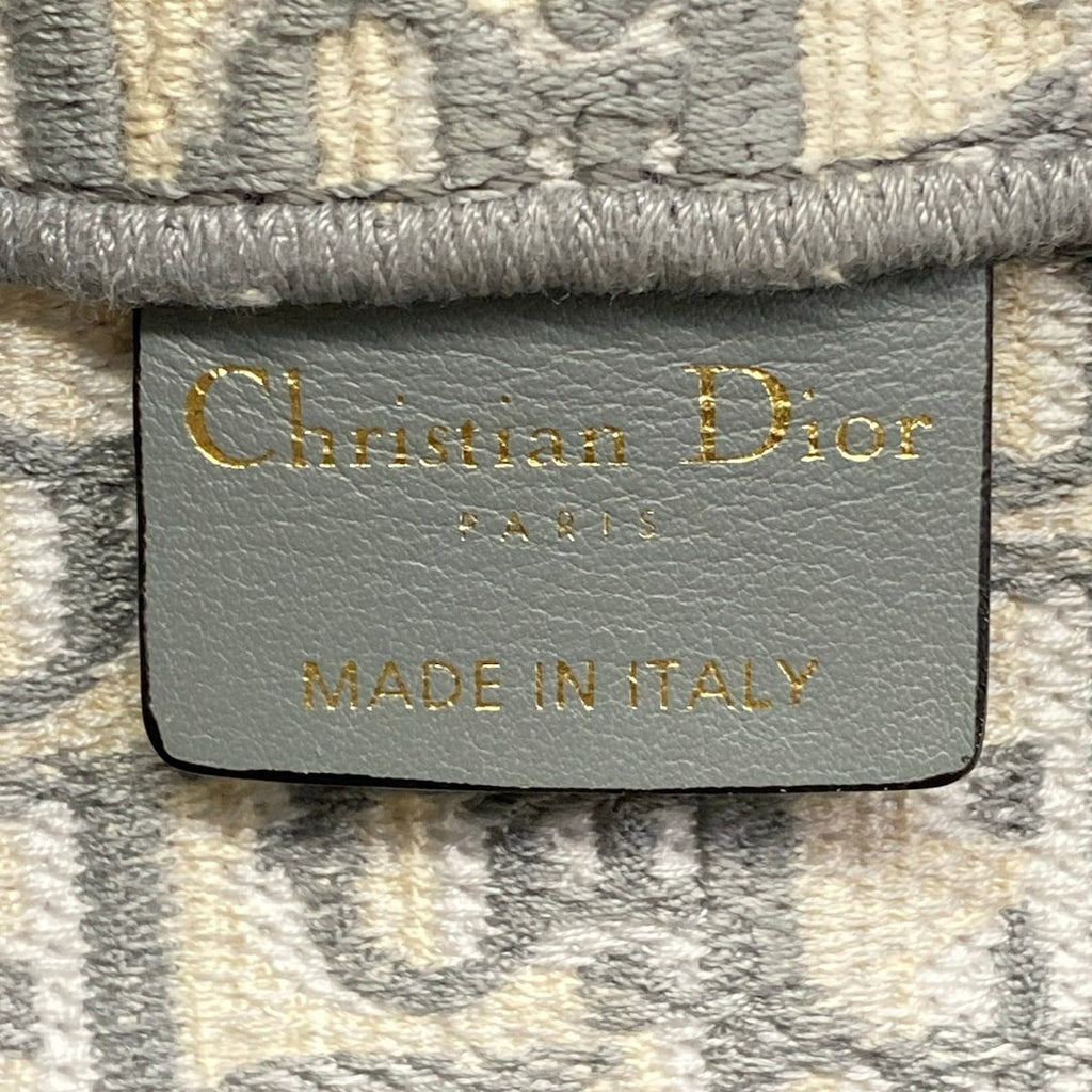 Dior Tote Bag Book Medium Vintage Small Ivory Gray — view 8