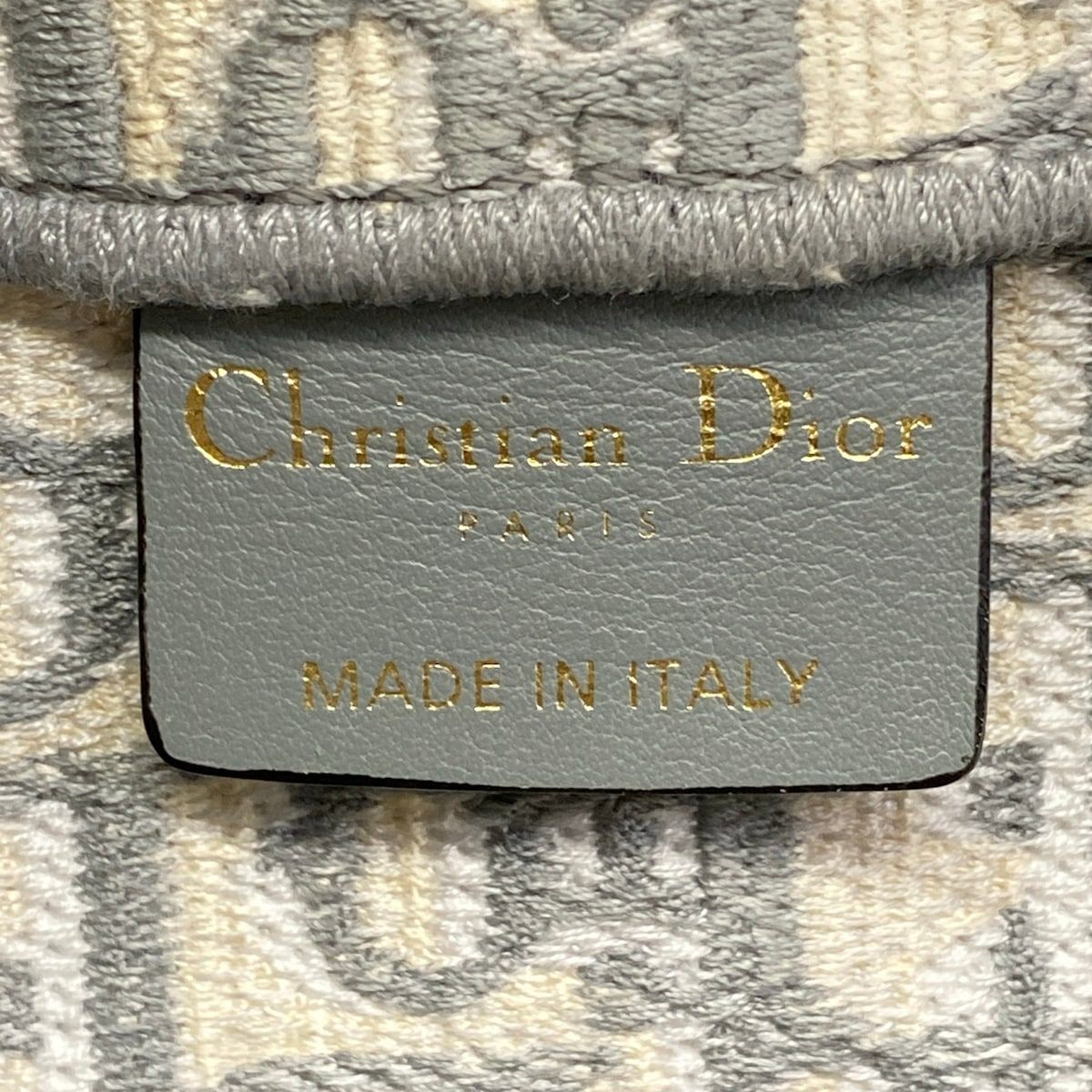 Dior Tote Bag Book Medium Vintage Small Ivory Gray — view 8