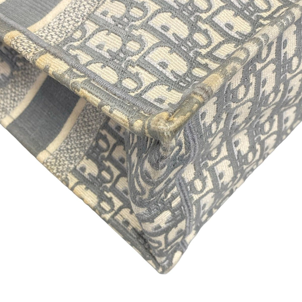 Dior Tote Bag Book Medium Vintage Small Ivory Gray — view 6