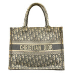 Dior Tote Bag Book Medium Vintage Small Ivory Gray