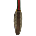 Gucci Shoulder Bag Courier GG Supreme Beige Dark Brown Multi Leather — view 4