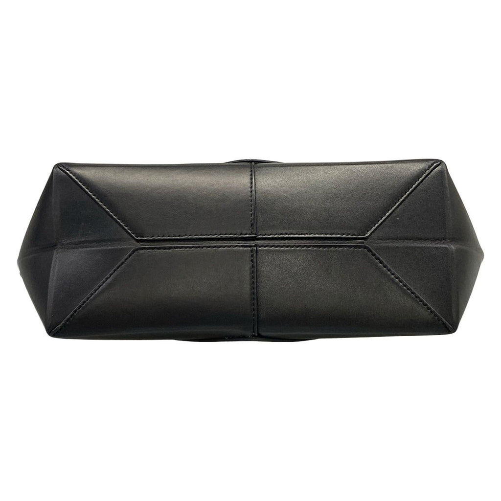 Loewe Shoulder Bag Puzzle Fold Cropped Black Leather — view 5