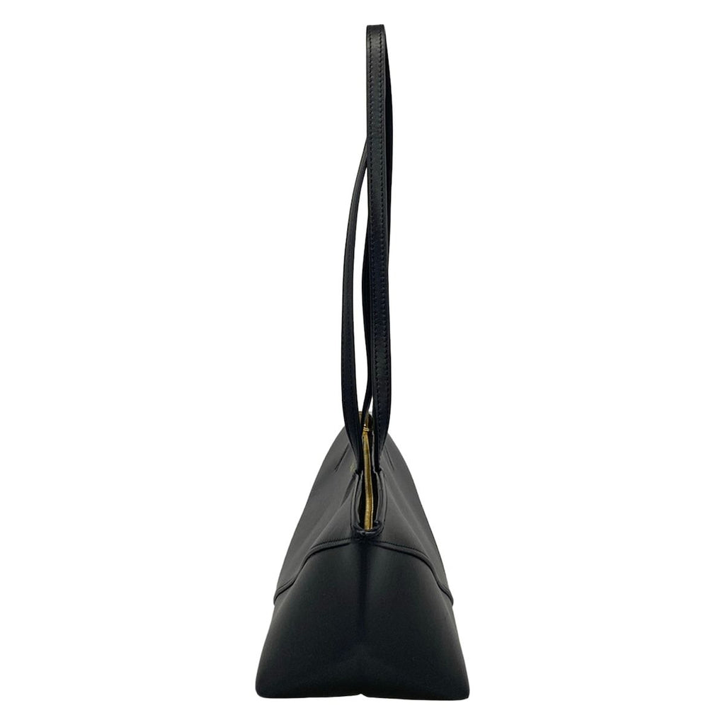 Loewe Shoulder Bag Puzzle Fold Cropped Black Leather — view 4