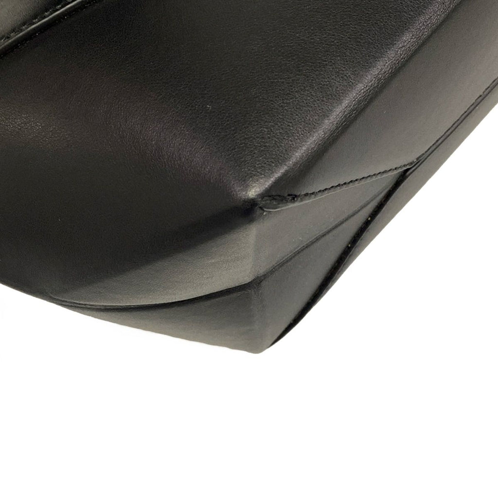 Loewe Shoulder Bag Puzzle Fold Cropped Black Leather — view 6
