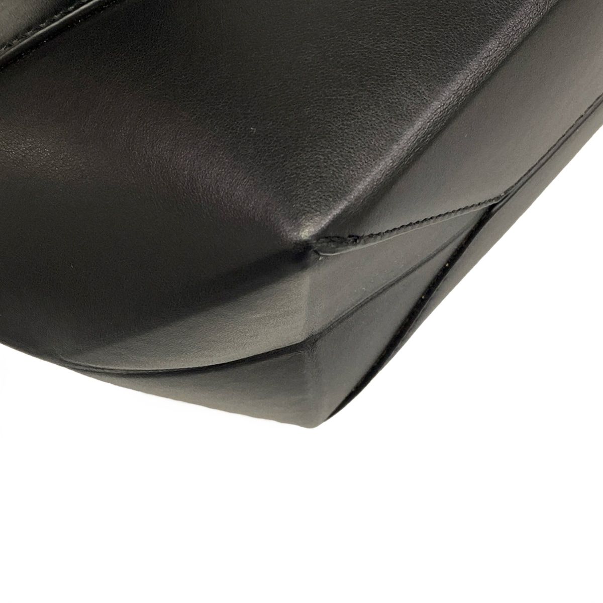 Loewe Shoulder Bag Puzzle Fold Cropped Black Leather — view 6