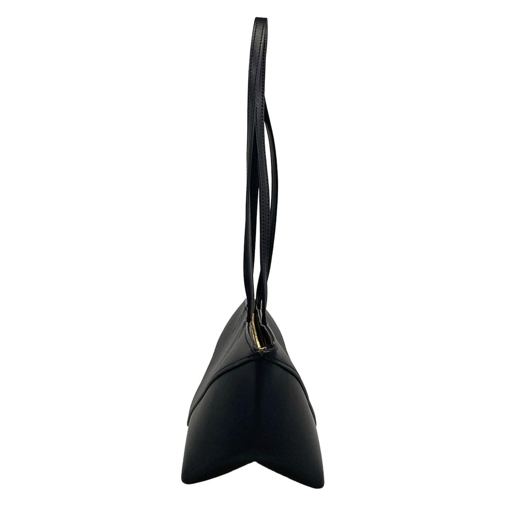 Loewe Shoulder Bag Puzzle Fold Cropped Black Leather — view 2