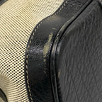 Hermes Tote Bag Garden Party PM Ivory Black Leather — view 6