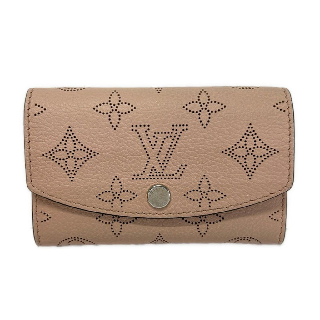 Louis Vuitton Coin Purse Mahina Porte Monnaie Magnolia Leather Cowhide