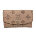Louis Vuitton Coin Purse Mahina Porte Monnaie Magnolia Leather Cowhide