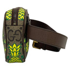 Gucci Waist Pouch GG Plus Supreme Ebony Beige Dark Brown Multi Pineapple Leather — view 4
