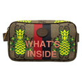 Gucci Waist Pouch GG Plus Supreme Ebony Beige Dark Brown Multi Pineapple Leather