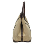 Hermes Tote Bag Garden Party TPM Ivory Dark Brown Silver Leather — view 4