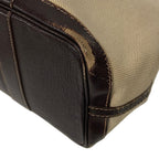 Hermes Tote Bag Garden Party TPM Ivory Dark Brown Silver Leather — view 6