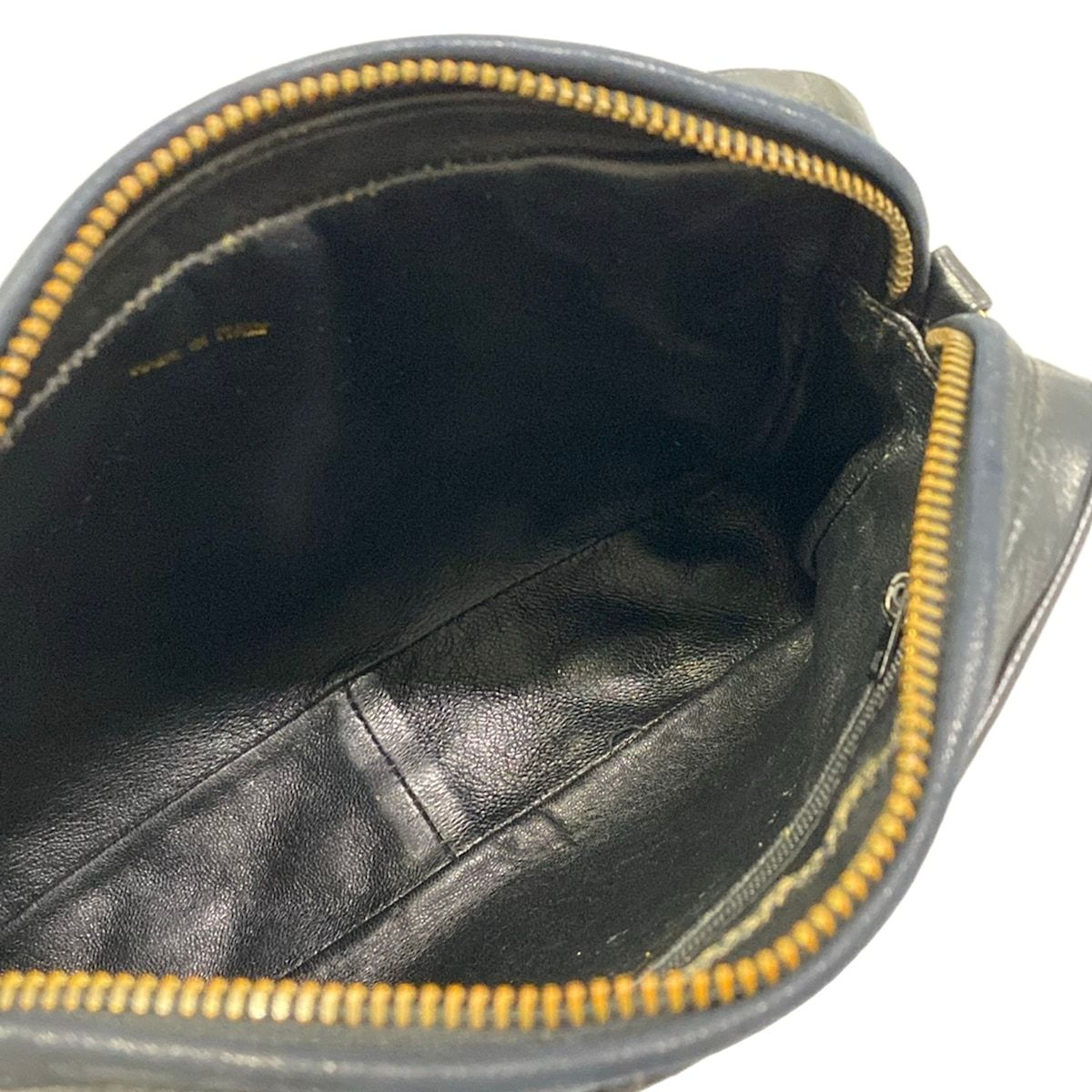 Chanel Shoulder Bag Quilted Black Gold Tassel Chain Lambskin — view 7