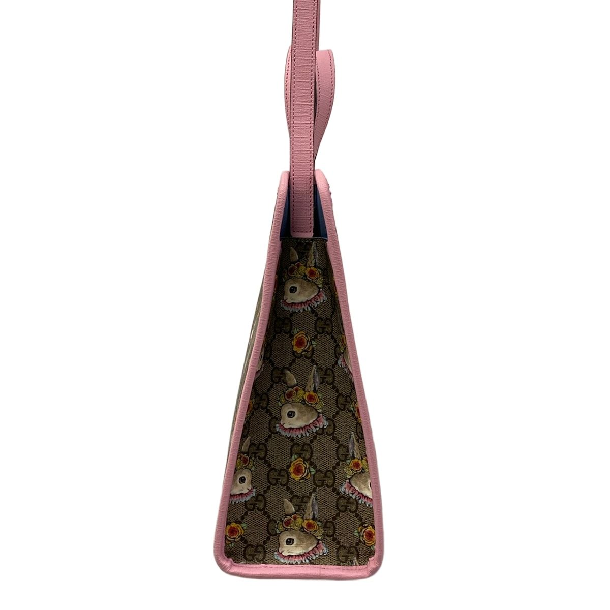 Gucci Tote Bag Yuko Higuchi GG Plus Supreme Beige Dark Brown Multi 2-Way Rabbit — view 4