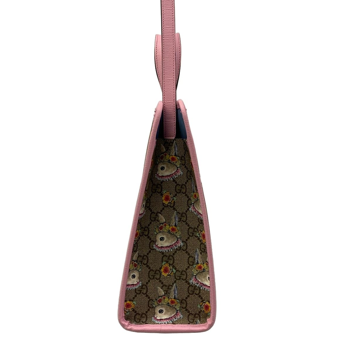 Gucci Tote Bag Yuko Higuchi GG Plus Supreme Beige Dark Brown Multi 2-Way Rabbit — view 2