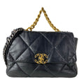 Chanel Shoulder Bag Chanel 19 Large Flap Black Chain 2-Way Lambskin