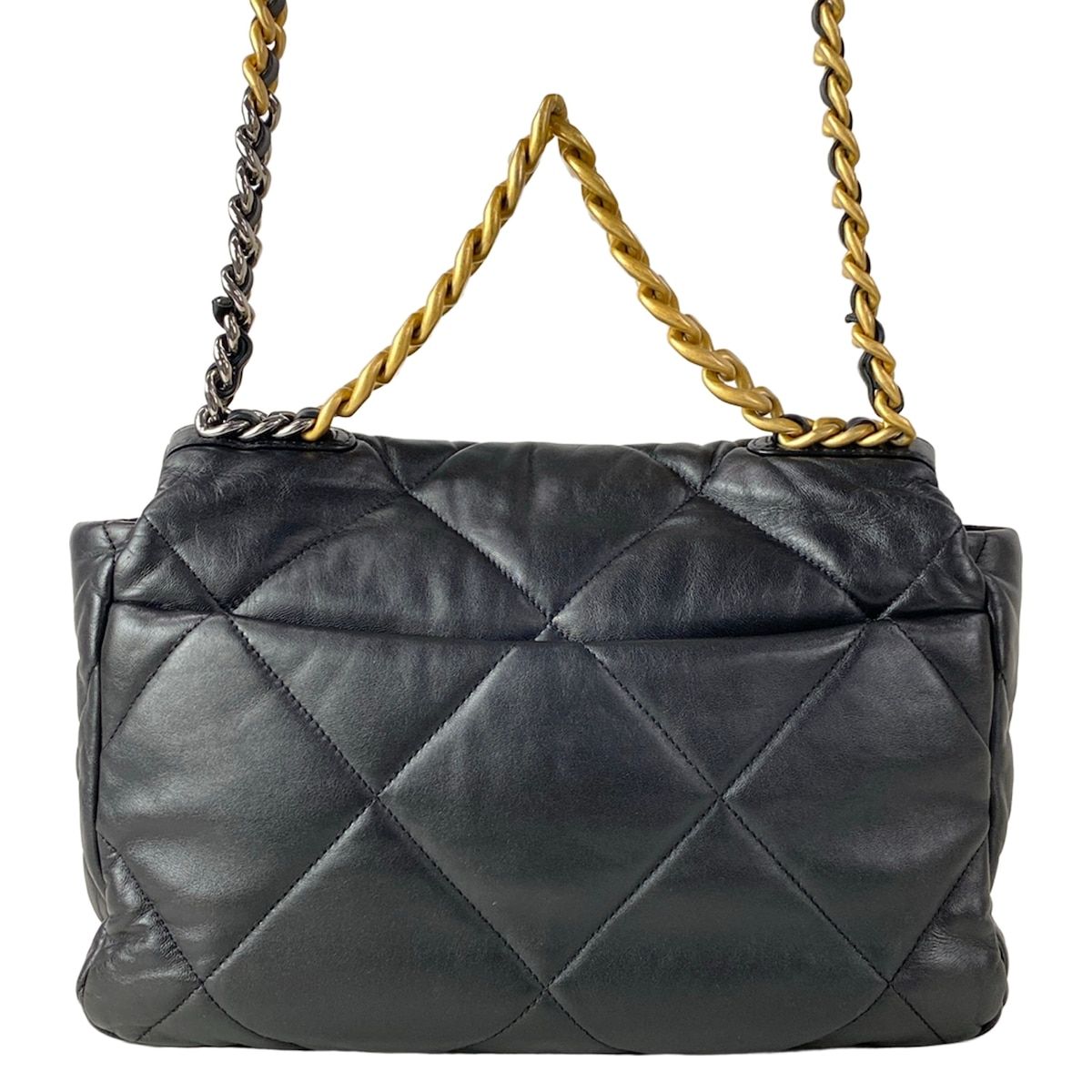Chanel Shoulder Bag Chanel 19 Large Flap Black Chain 2-Way Lambskin — view 3